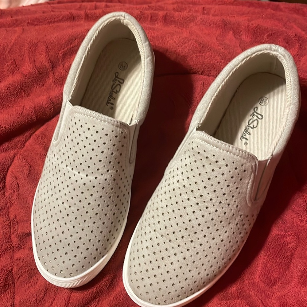 Ladies Grey Slip-on shoes (similar to Vans)
